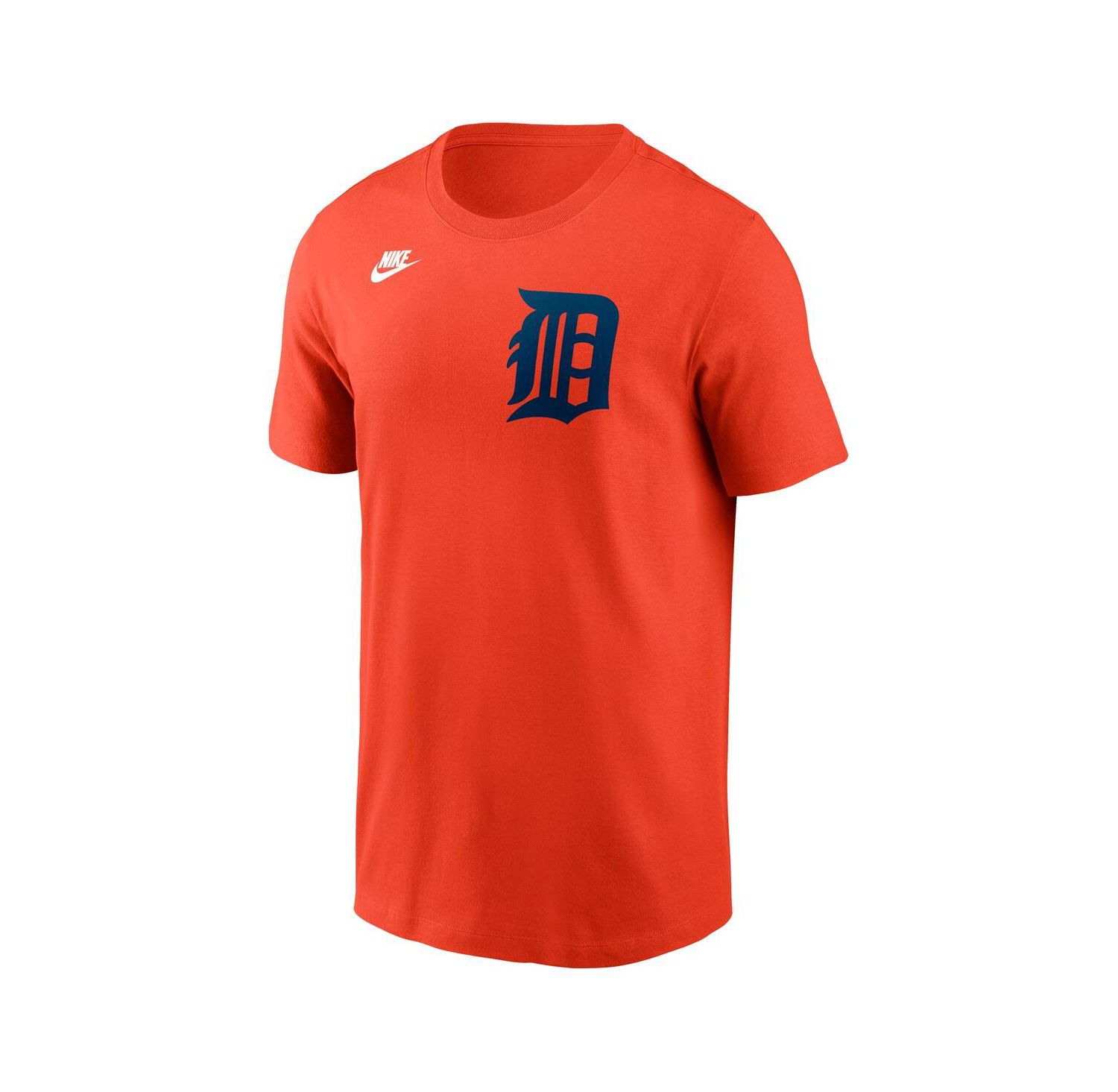Men's Orange Detroit Tigers Cooperstown Wordmark T-Shirt