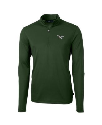 Men's Hunter Green Philadelphia Eagles Virtue Eco Pique Quarter-Zip Pullover