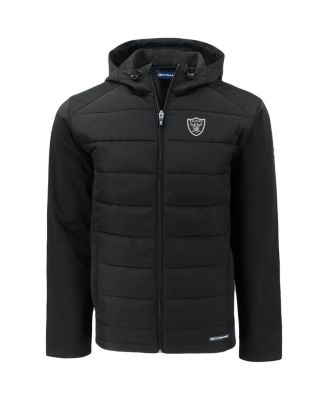 Men's Black Las Vegas Raiders Evoke PrimaLoft Hybrid Eco Softshell Full-Zip Hooded Jacket