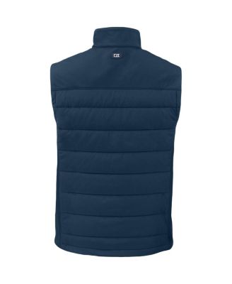 Men's Navy Los Angeles Chargers Primary Mark Evoke PrimaLoft Hybrid Eco Softshell Full-Zip Vest