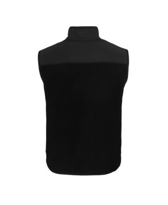 Men's Black New England Patriots Throwback Cascade Eco Sherpa Fleece Full-Zip Vest