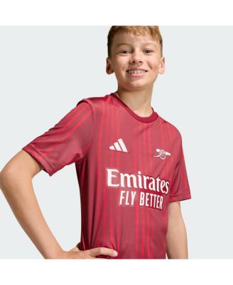 Big Boys and Girls Red Arsenal 2025/26 Pre-Match Training Jersey