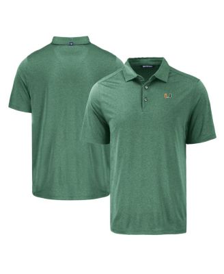 Men's Green Miami Hurricanes Coastline Epic Comfort Eco Polo Shirt