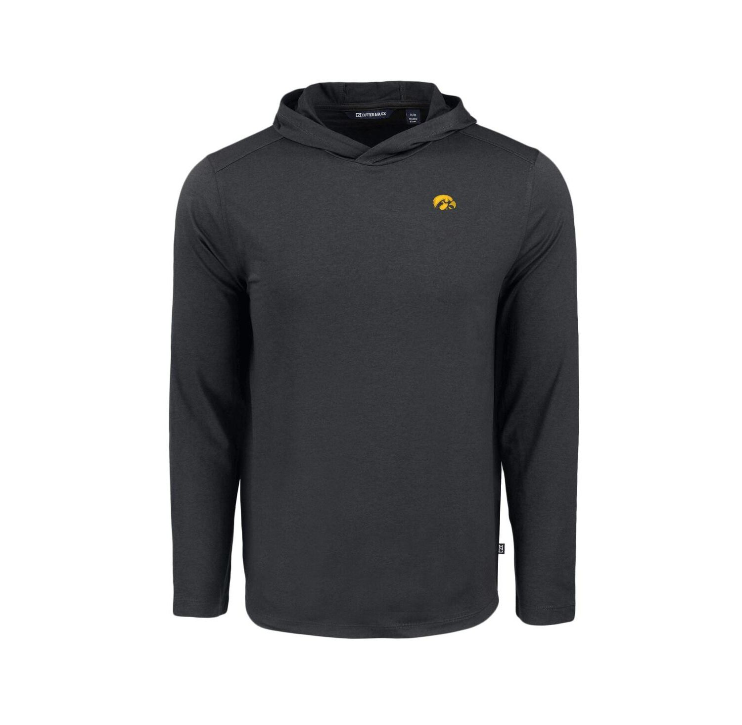 Men's Black Iowa Hawkeyes Coastline Epic Comfort Eco Long Sleeve Hoodie