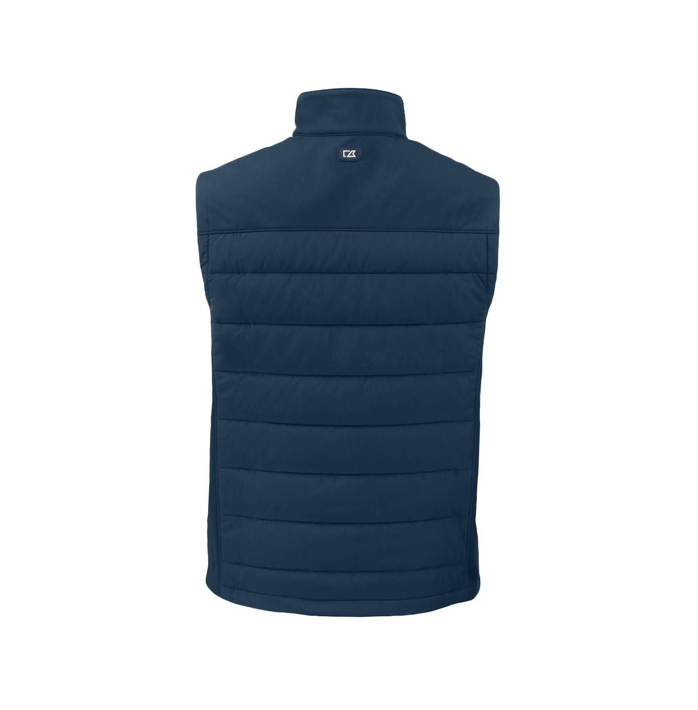 Мужской жилет Cutter & Buck Navy Los Angeles Dodgers Evoke Hybrid Eco Softshell Full-Zip Vest — фото 3