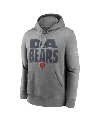 Men's Heather Gray Chicago Bears Club Fleece Hoodie
