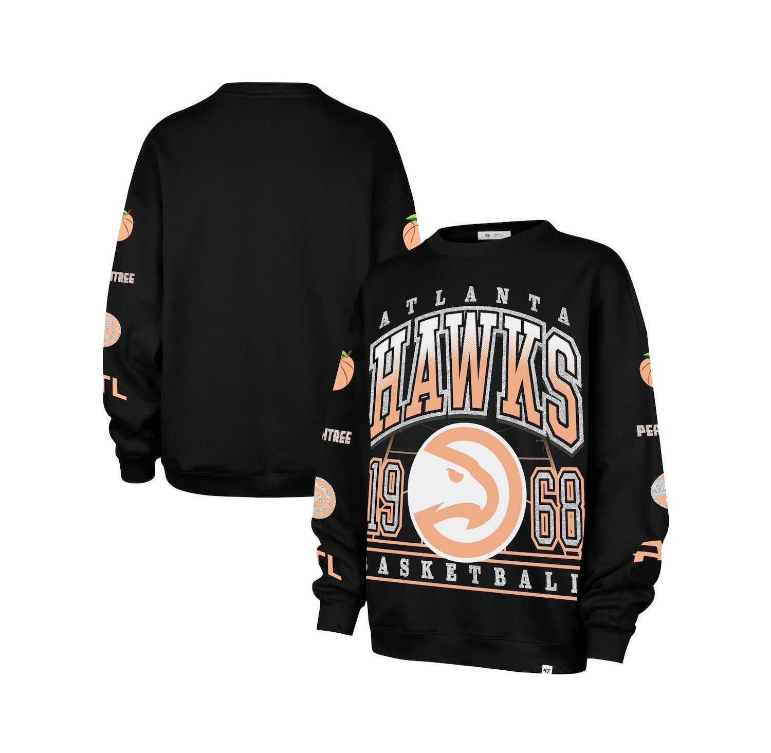 Women's Black Atlanta Hawks 2025/26 City Edition Go Big Oversized Sweatshirt