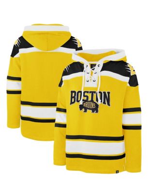 Men's Gold Boston Bruins 2026 NHL Stadium Series Superior Lacer Hoodie