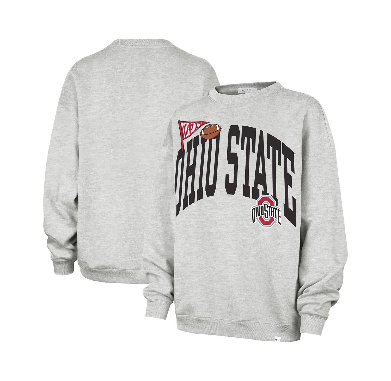 Women's Gray Ohio State Buckeyes Icon Fleece Sweatshirt