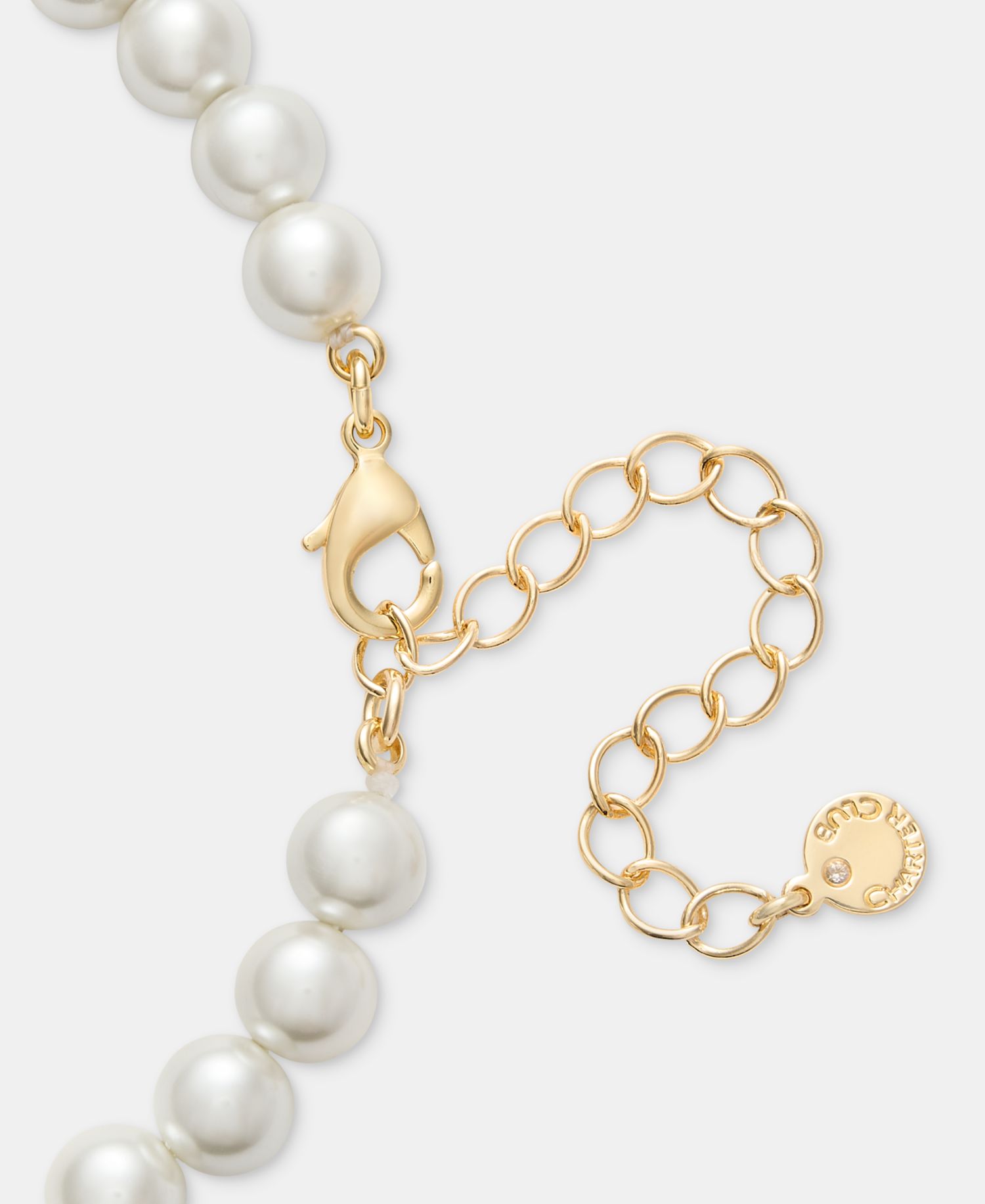 Imitation Pearl Multi-Stone Collar Necklace