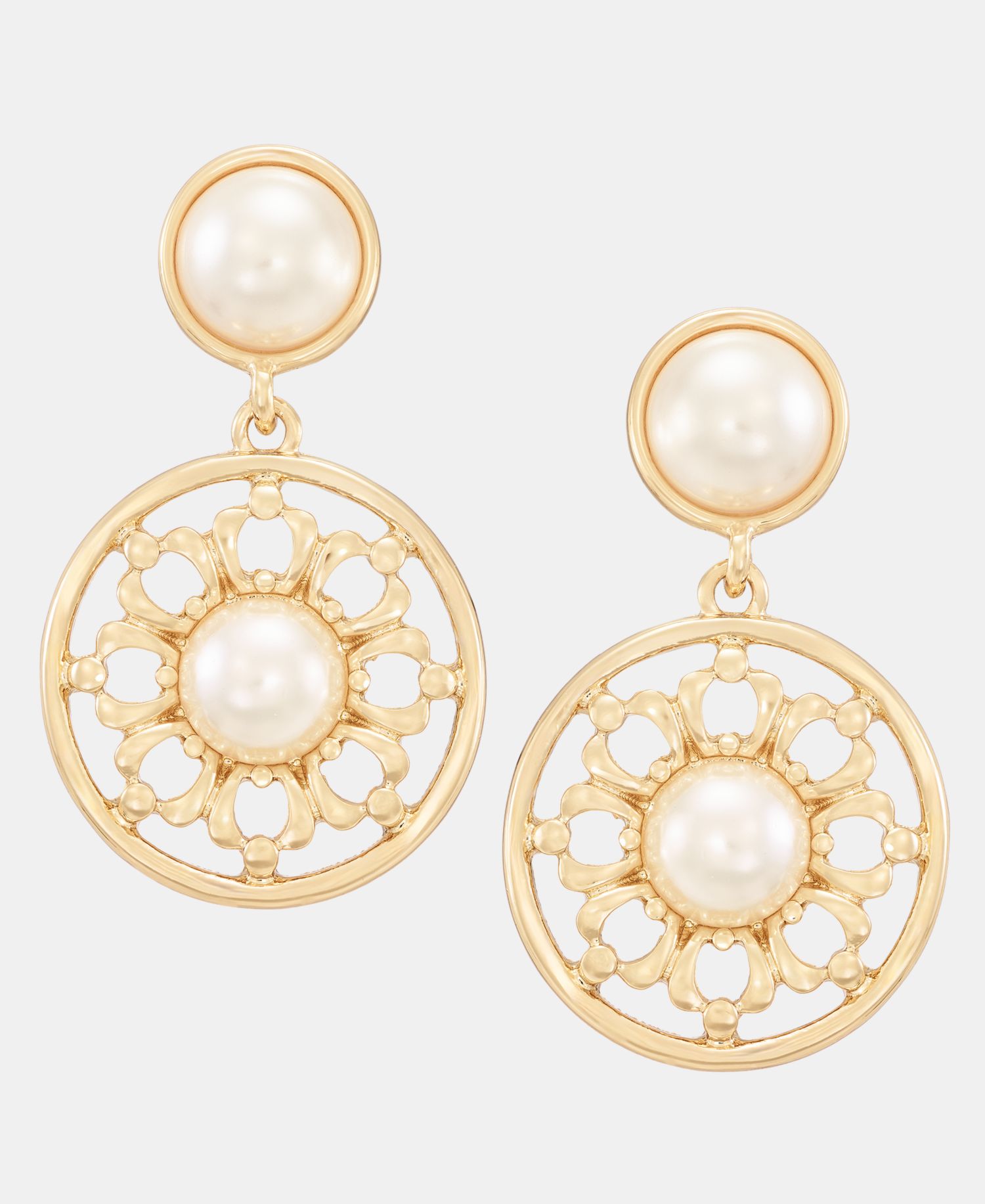 Imitation Pearl Drop Earrings