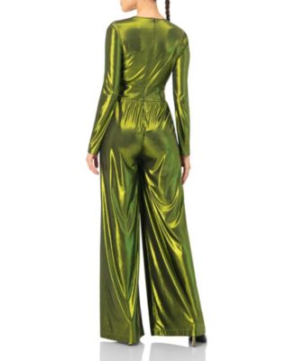 Women's V-Neck Wide-Leg Jumpsuit