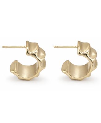 Puff Double Row Hoop Earrings