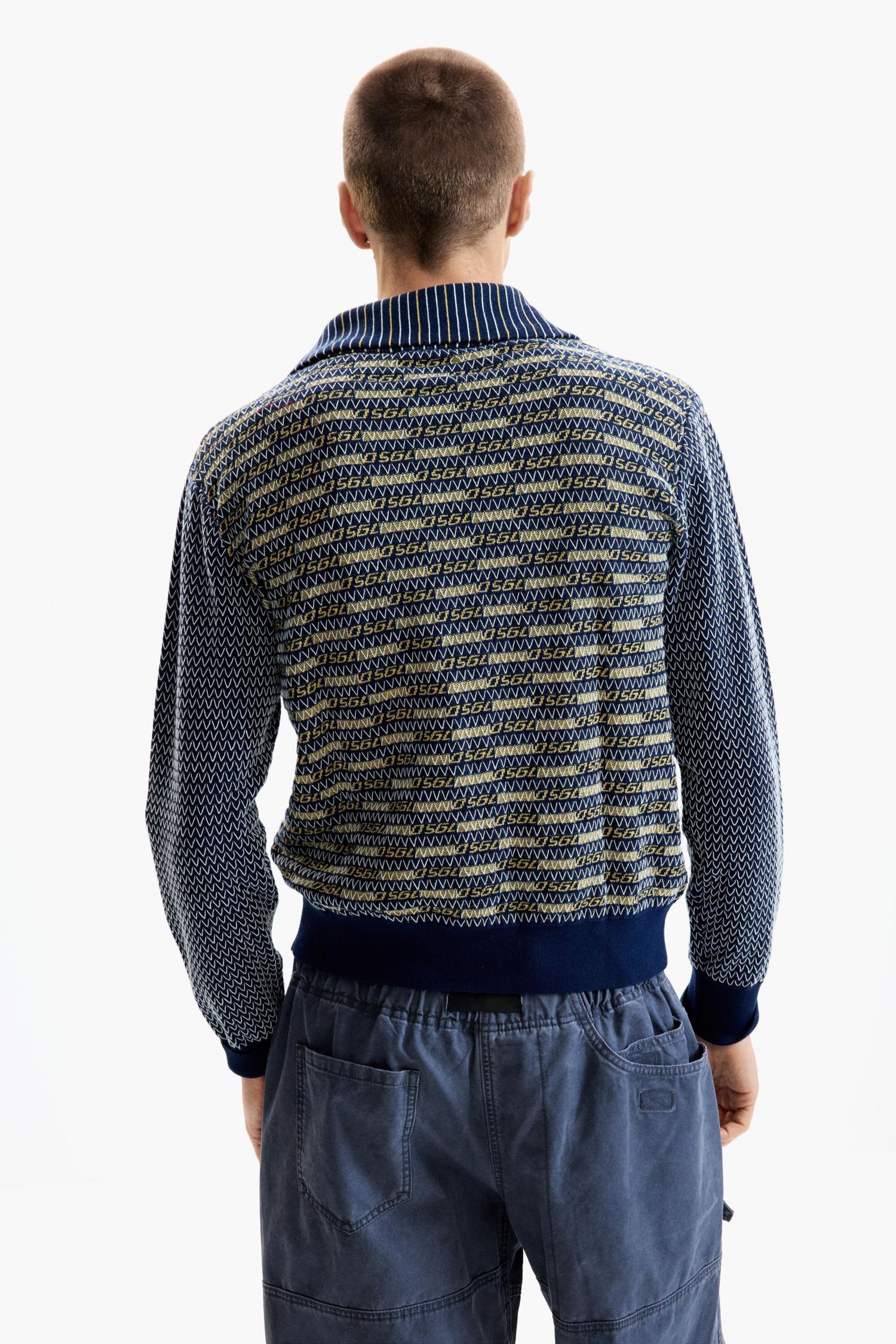 Men's Retro zipper sweater