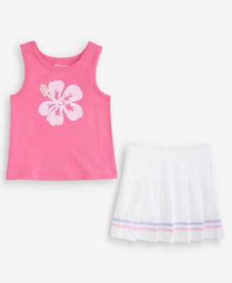 Girls' 5-20 Hibiscus Tank Top