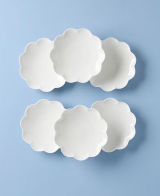 Studio 1414 Scallop Accent Plates, Set of 6