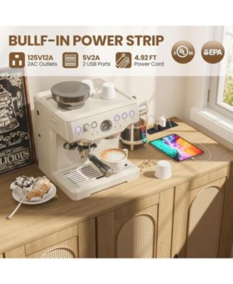 Sideboard Buffet Cabinet with Rattan Doors, Storage Credenza with Shelves, Modern Accent Coffee Bar Cabinet for Dining Room, Kitchen