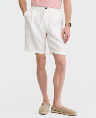 Men's Linen Pleated Shorts