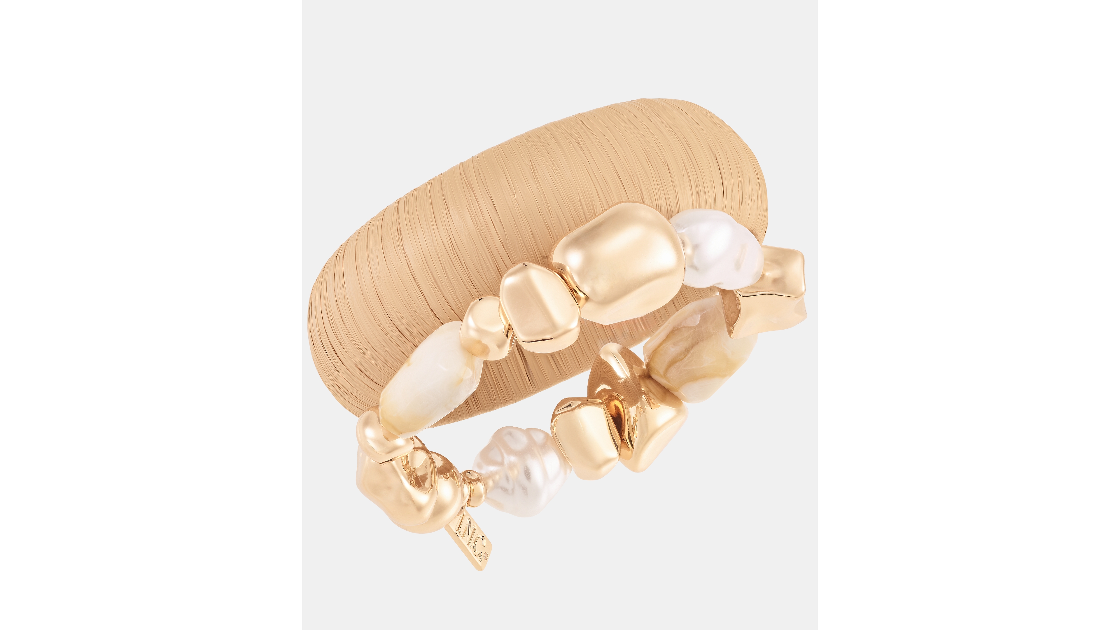 I.n.c. International Concepts 2-Pc Set Raffia & Beaded Stretch Bracelets, Macy's Exclusive