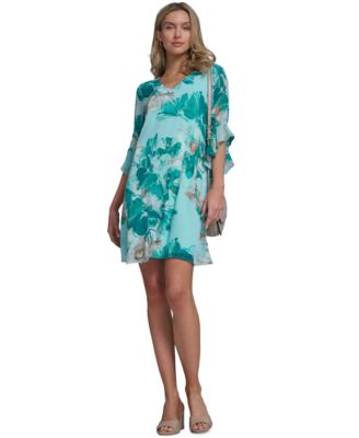 Women's V-Neck Shift Dress