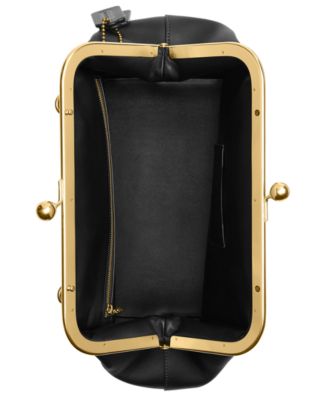 Kisslock Small Leather Frame Bag 27