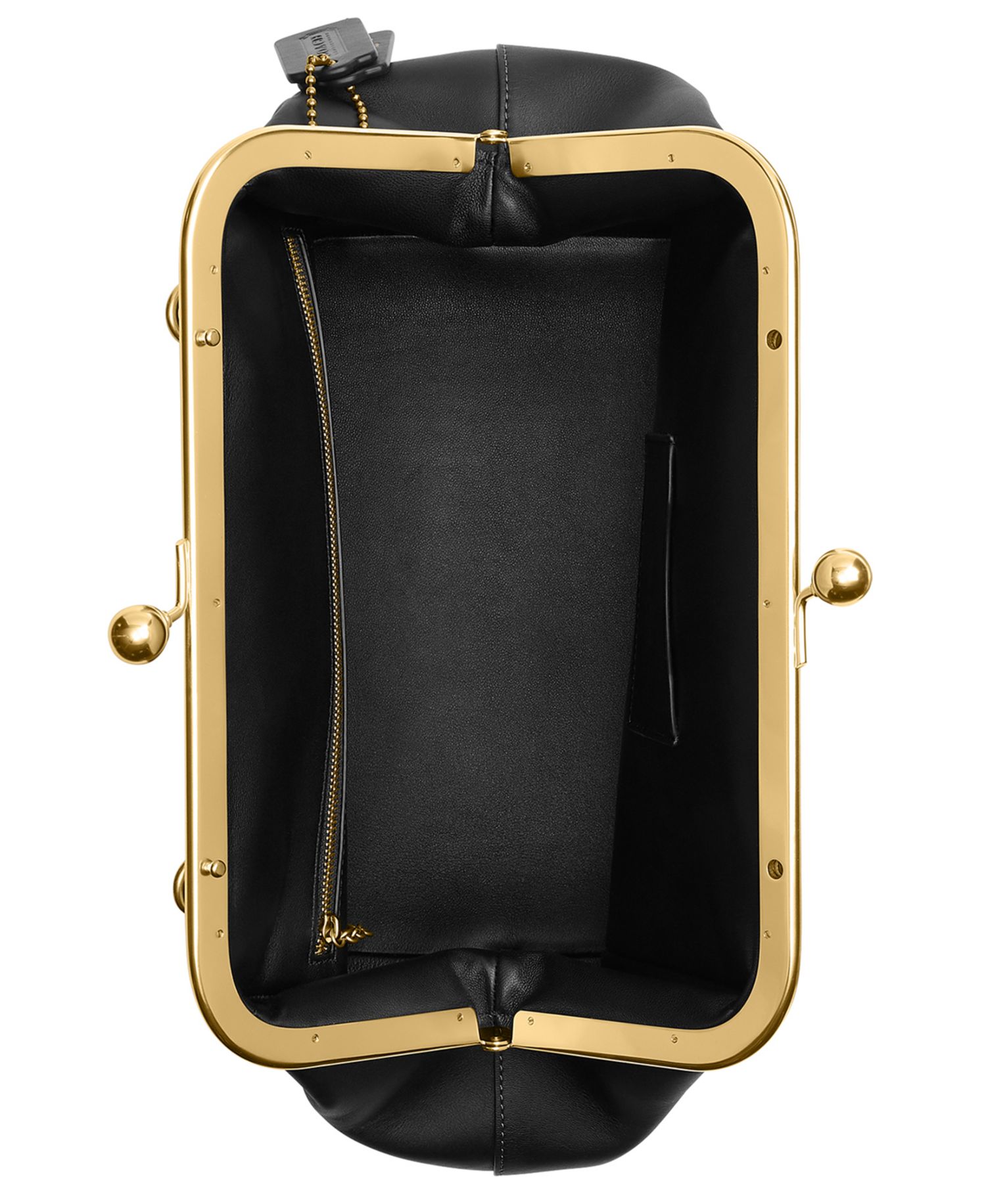 Kisslock Medium Leather Frame Bag 27