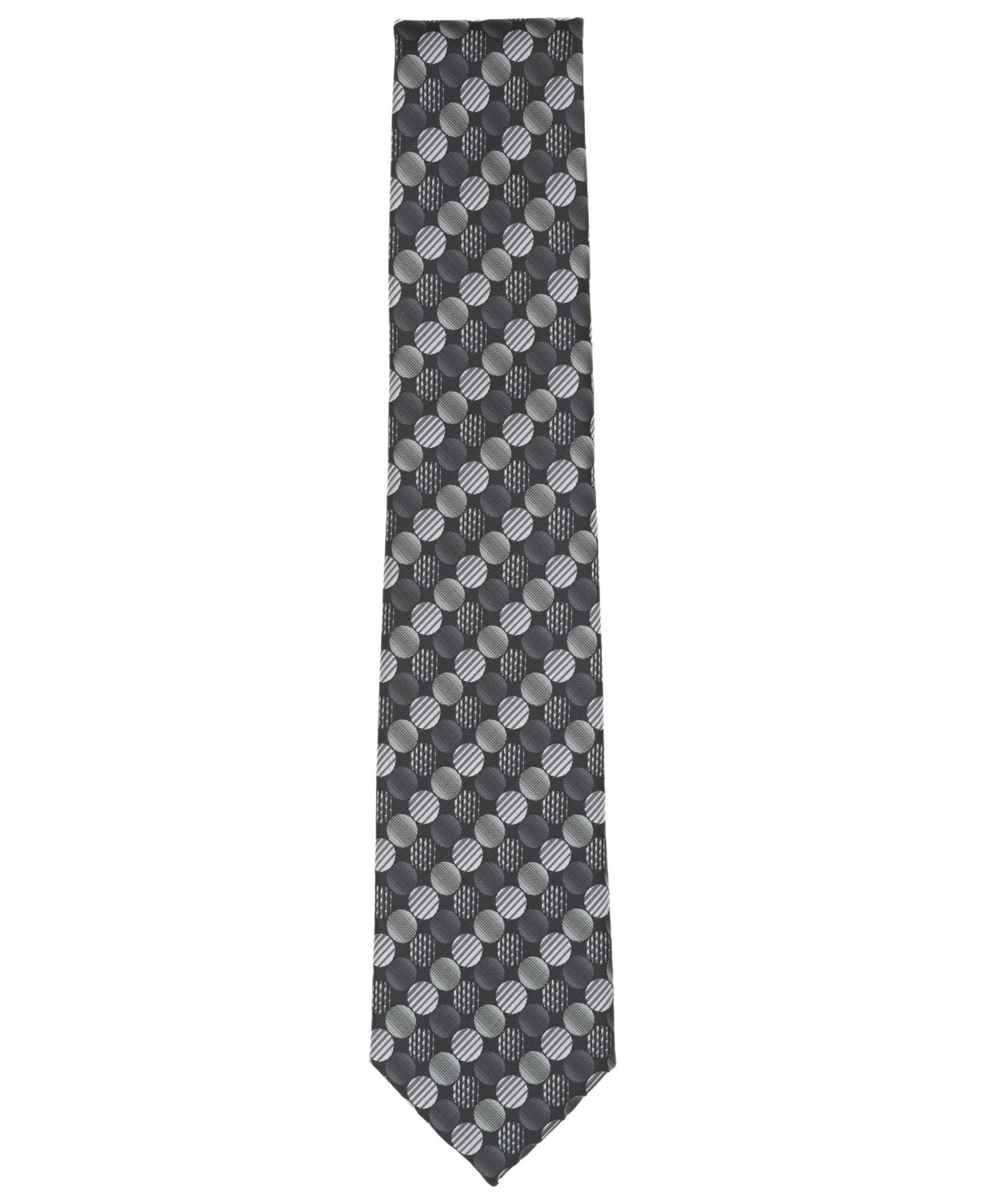Мужской галстук Perry Ellis Portfolio Penwill в горошек, цвет: Чёрный — фото 2