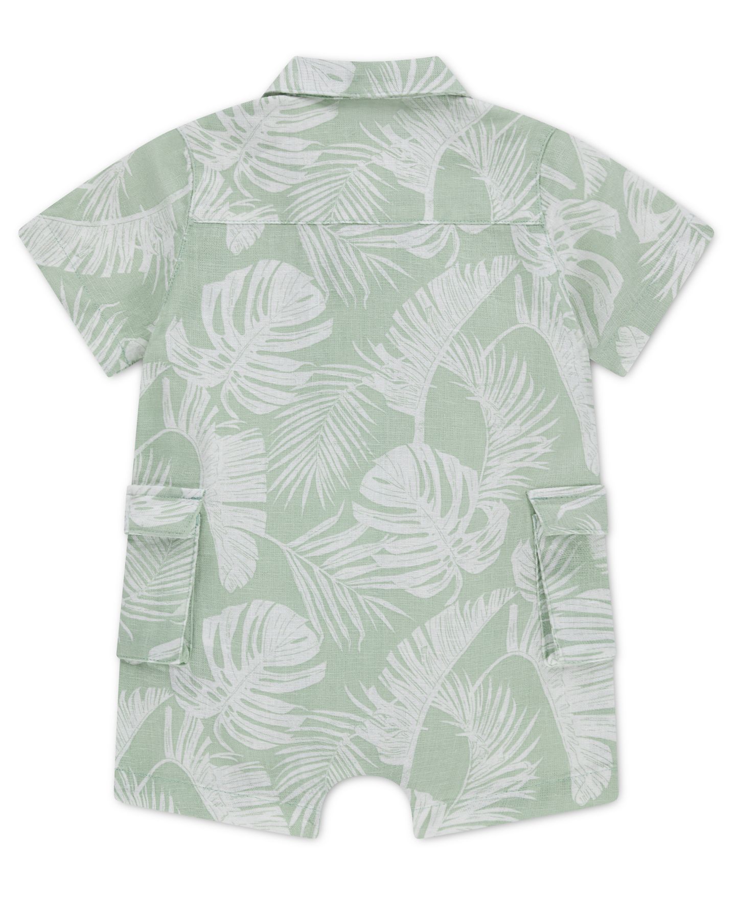 Комбинезон abercrombie kids Short-Sleeve Cargo Romper для мальчиков-малышей, цвет: Зелёный — фото 2