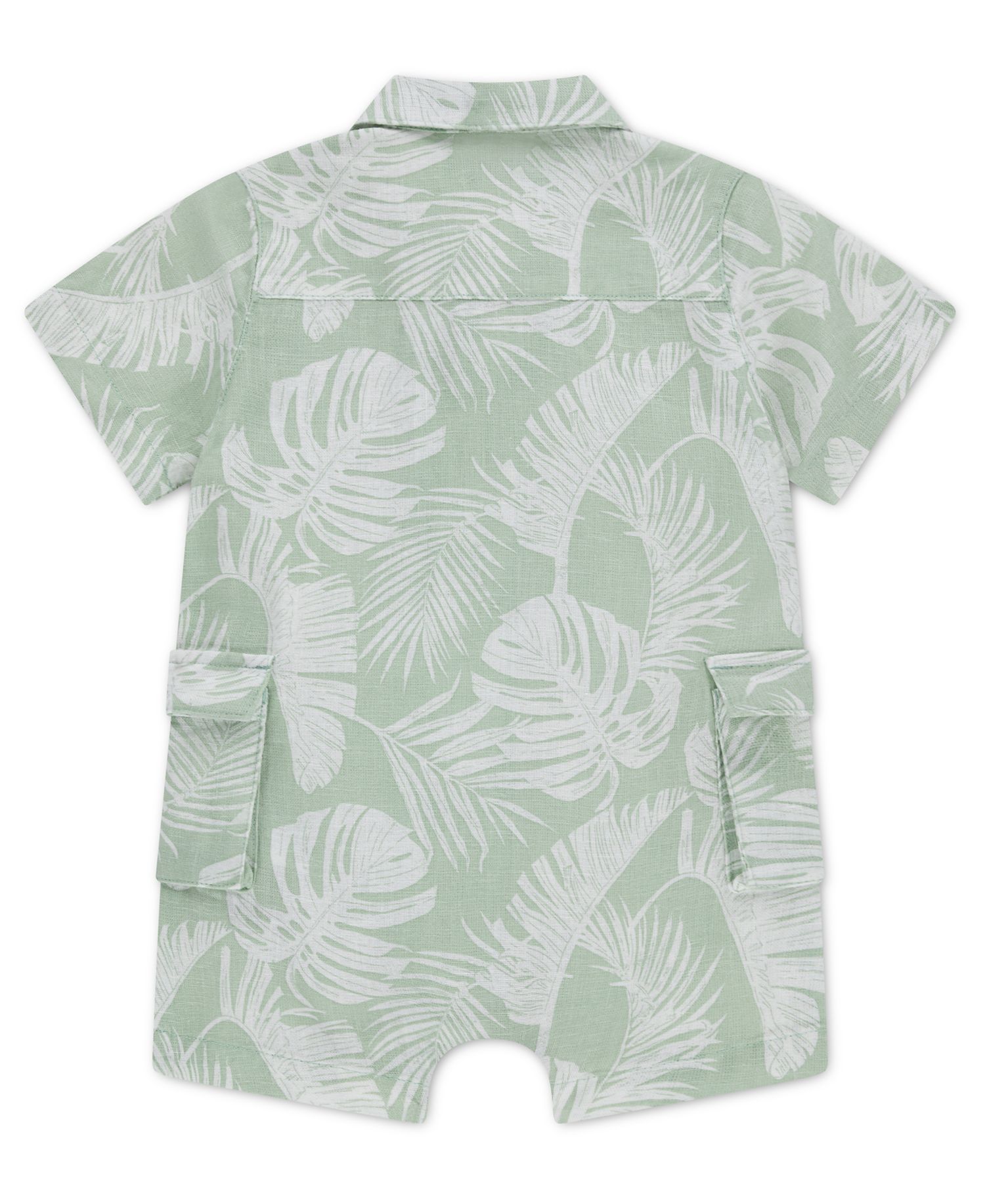 Baby Boys' Short-Sleeve Cargo Romper