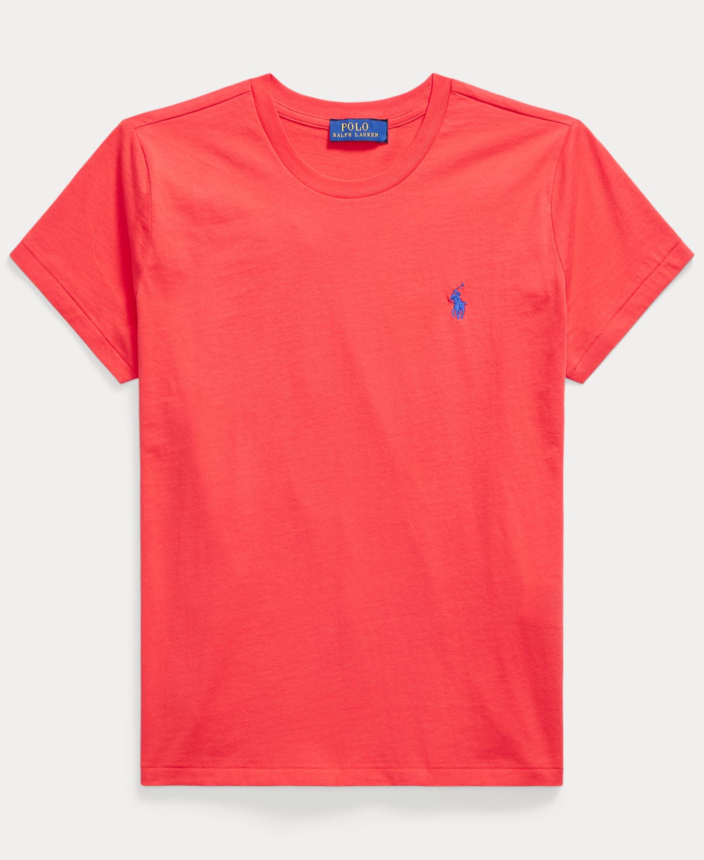 Женская футболка Polo Ralph Lauren Crewneck, цвет: Bright Hibiscus — фото 5