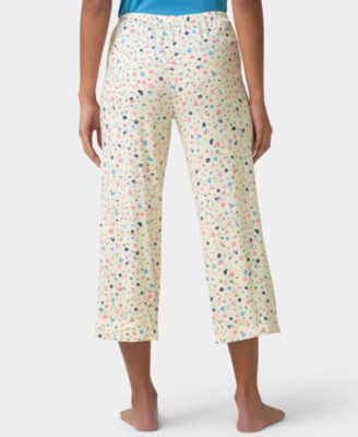 Women's Printed Capri Mid-Rise Pants