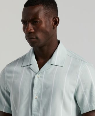 Men's Striped Camp Shirt