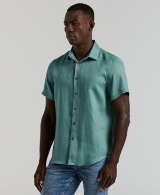 Men's Solid Linen Shirt