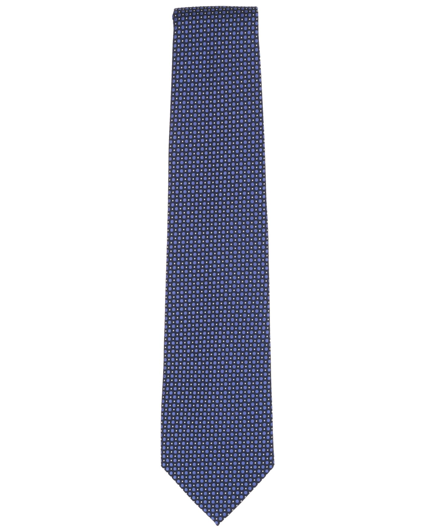 Мужской классический галстук Brooks Brothers с узором в горошек Floating Dot, цвет: Синий — фото 2