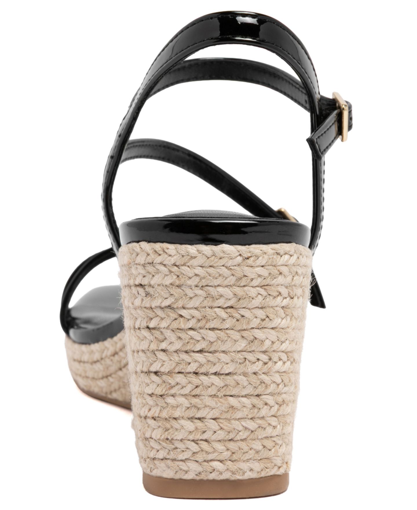 Женские сандалии Jones New York Harisyn Strappy Espadrille Wedge, цвет: Чёрный лаковый — фото 3