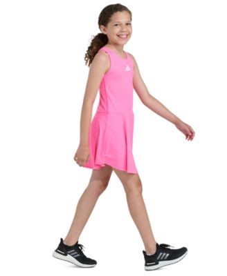 Girls' 8-16 Sleeveless M&eacute;lange Flounce Dress