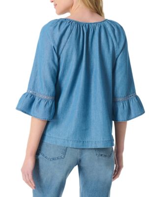 Women's Embroidered Peasant Top