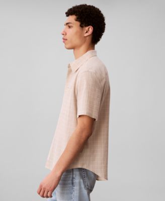 Men's Short-Sleeve Crinkle Poplin Shirt