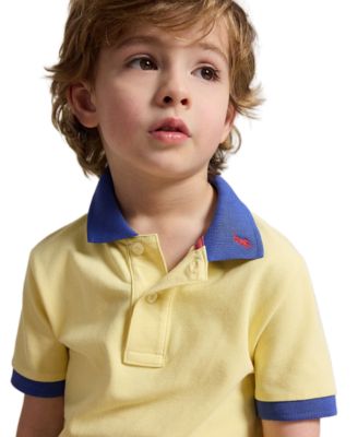 Boys' 2-7 Stretch Cotton Mesh Polo Shirt