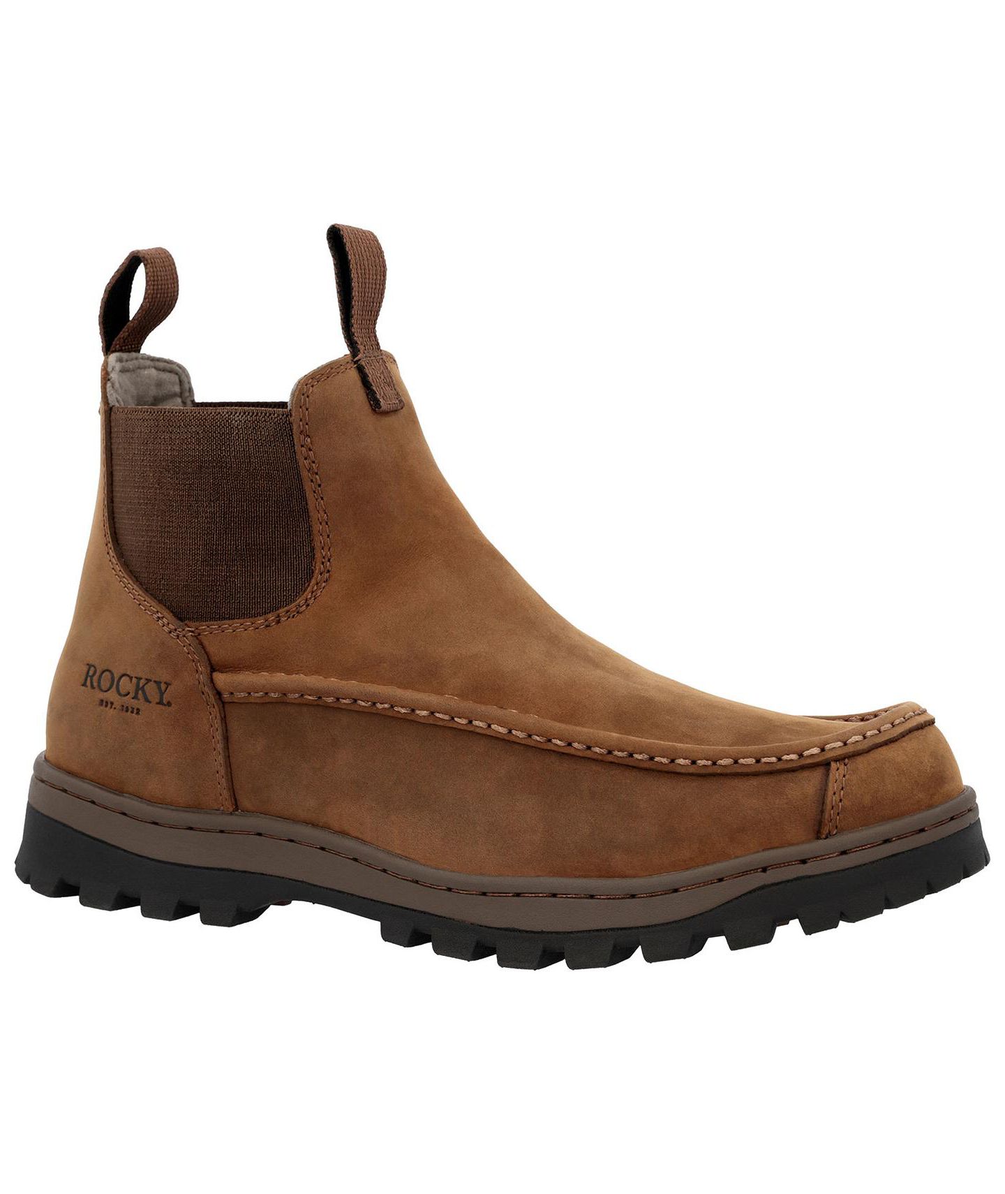 Мужские ботинки ROCKY Outback LTE Moc Toe Chelsea Outdoor Boot, цвет: Коричневый — фото 1