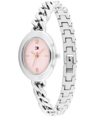 Women's Quartz Silver Tone Stainless Steel Chain Bracelet Watch, 21.5mm