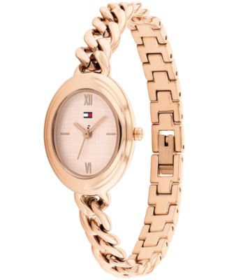 Women's Quartz Rose Gold Tone Stainless Steel Chain Bracelet Watch, 21.5mm
