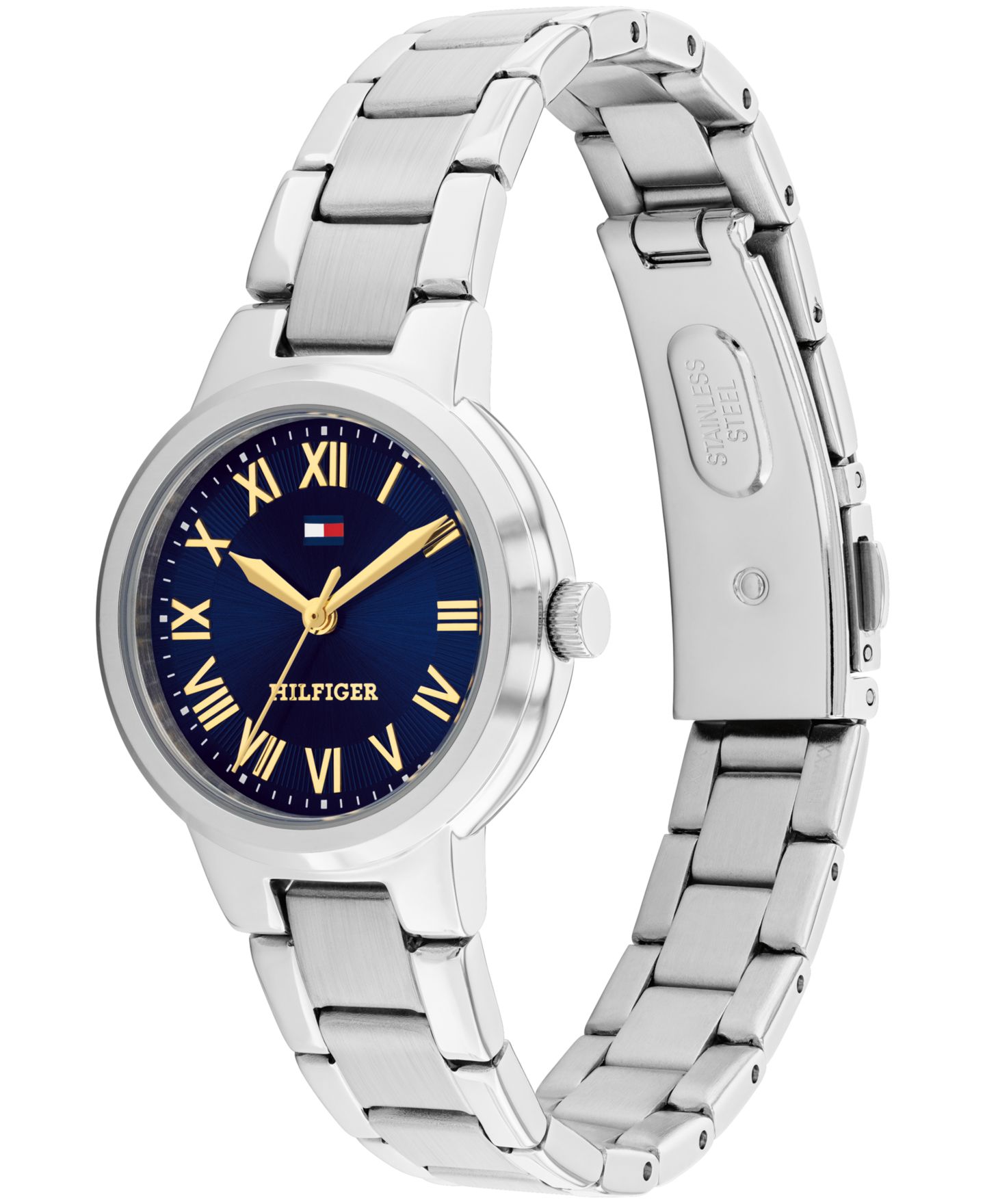 Женские часы Tommy Hilfiger Quartz Silver Tone Stainless Steel Bracelet Watch, 28mm — фото 2