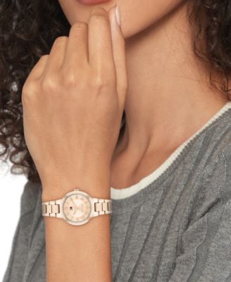 Women's Quartz Rose Gold Tone Stainless Steel Bracelet Watch, 28mm