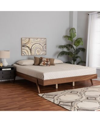 Boxton Studio Sarita 62.6" Wood Mid-Century Design Bed Frame, Queen