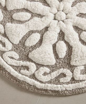 Casablanca Tufted Cotton Bath Rug, 25" Round