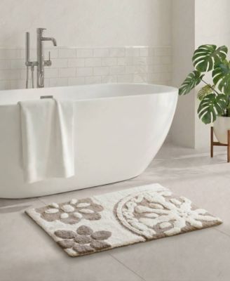 Casablanca Tufted Cotton Bath Rug, 20" x 30"