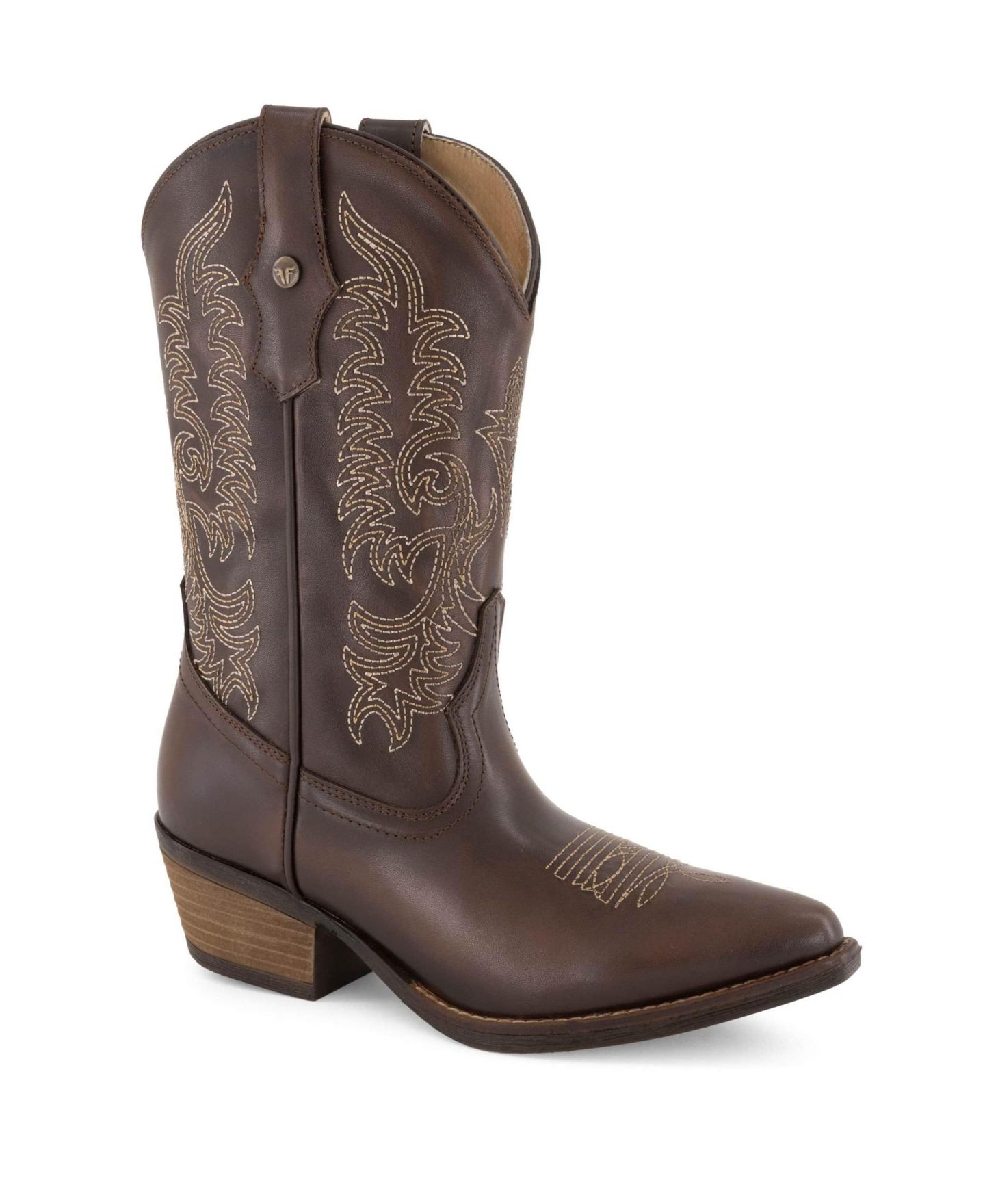 Женские ботинки Forastero Leather Boots Western Style, цвет: Тёмный коричневый — фото 1