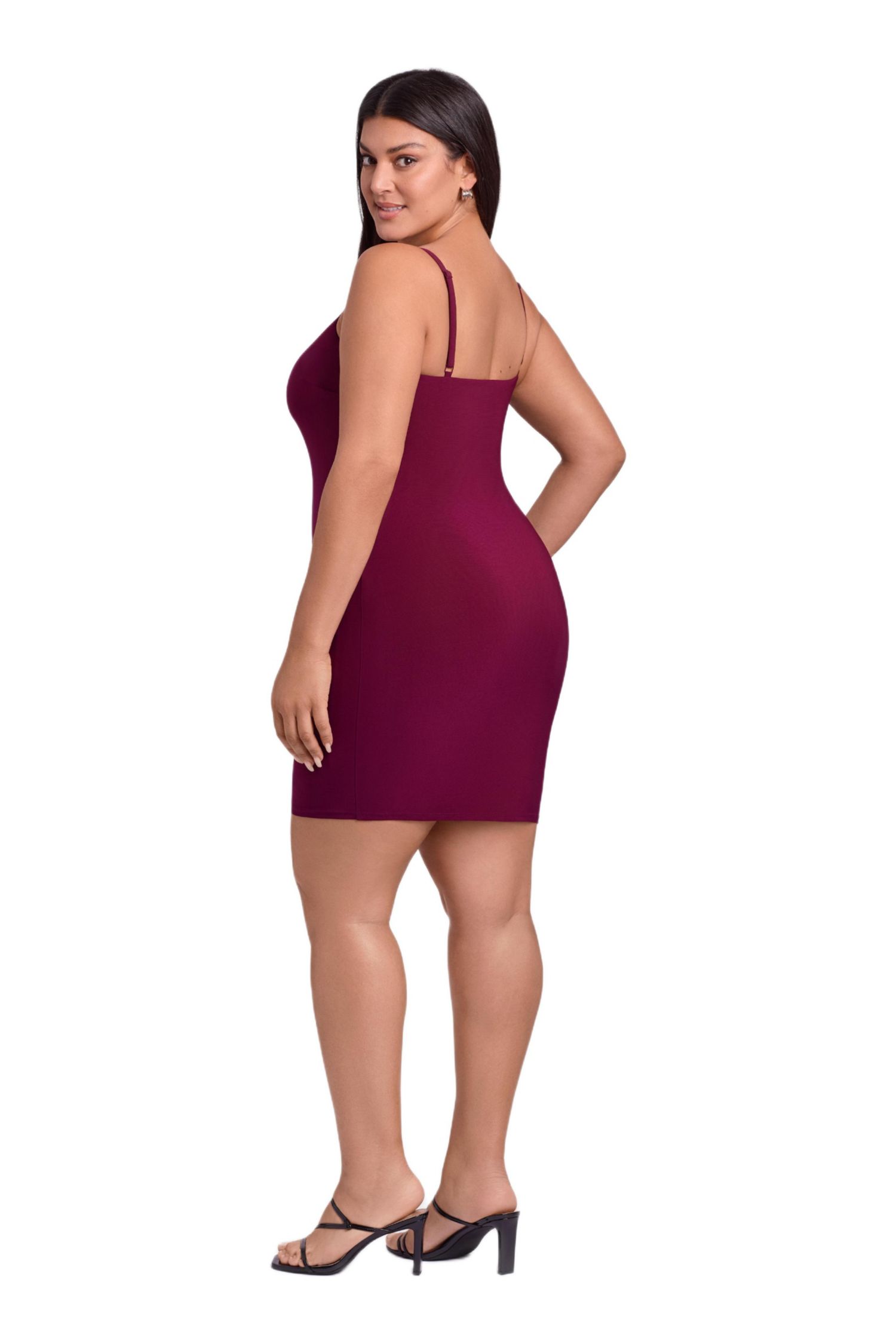 Women's Sculpting Shapewear Scoop Neck Cami Mini Dress