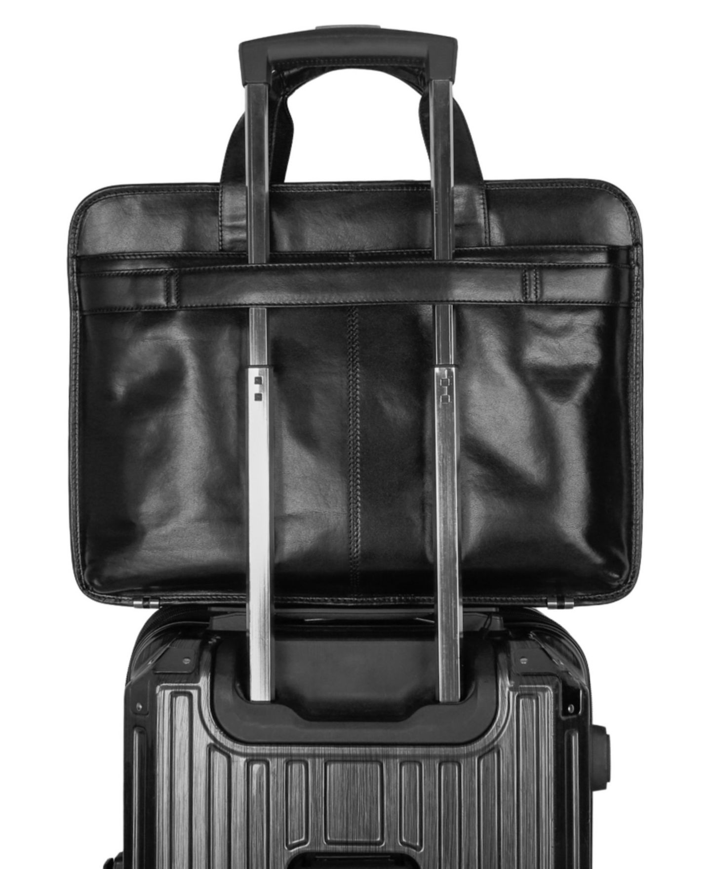 Мужская сумка Mancini Laptop Briefcase, цвет: Чёрный — фото 6